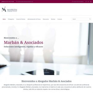 Identidad corporativa de abogados Marbán & Asociados