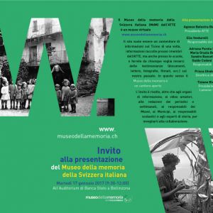 Diseño y comunicación para el Museo della memoria Svizzera italiana