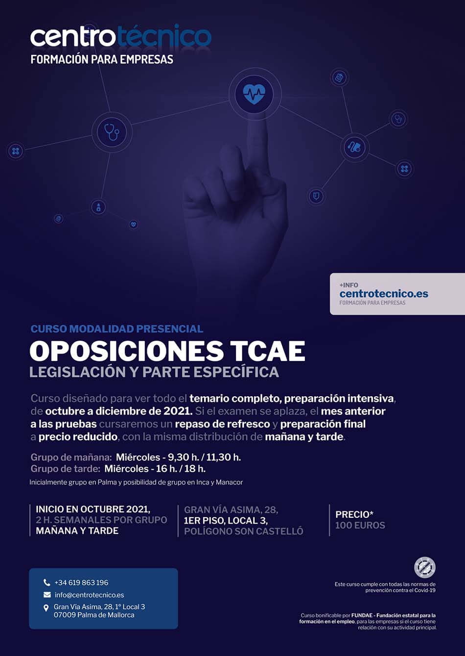 Curso de Oposiciones TCAE, legislación y parte técnica