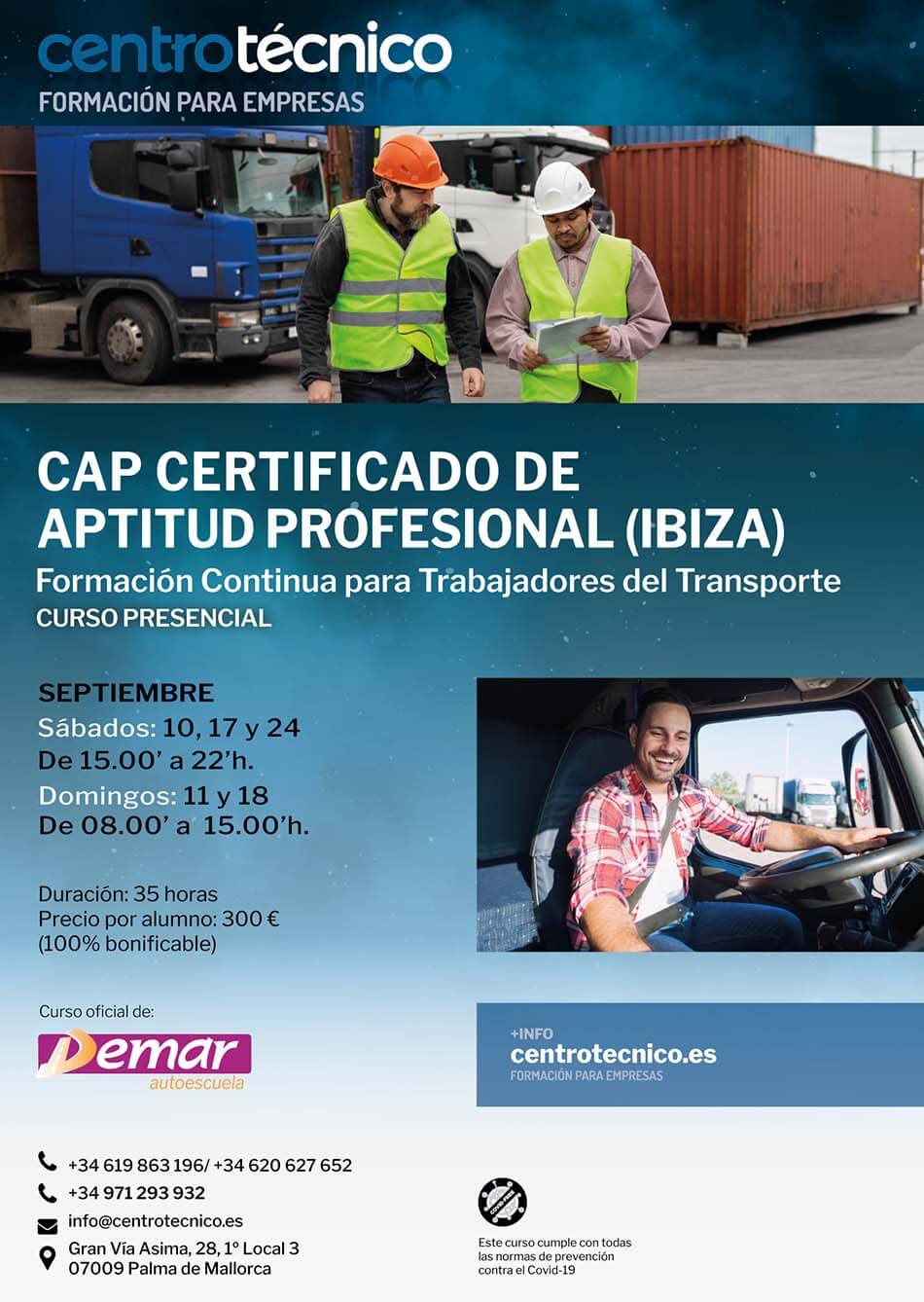 CAP Certificado de Aptitud Profesional, CentroTécnico - Formación para empresas