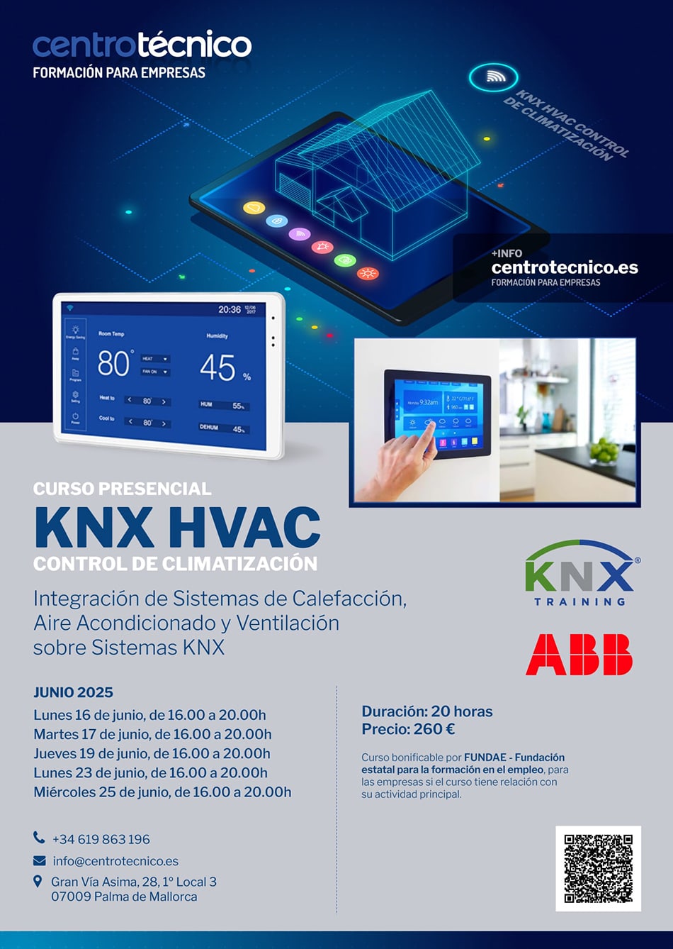 Control climatización, un curso de CentroTécnico Palma - Formación para empresas